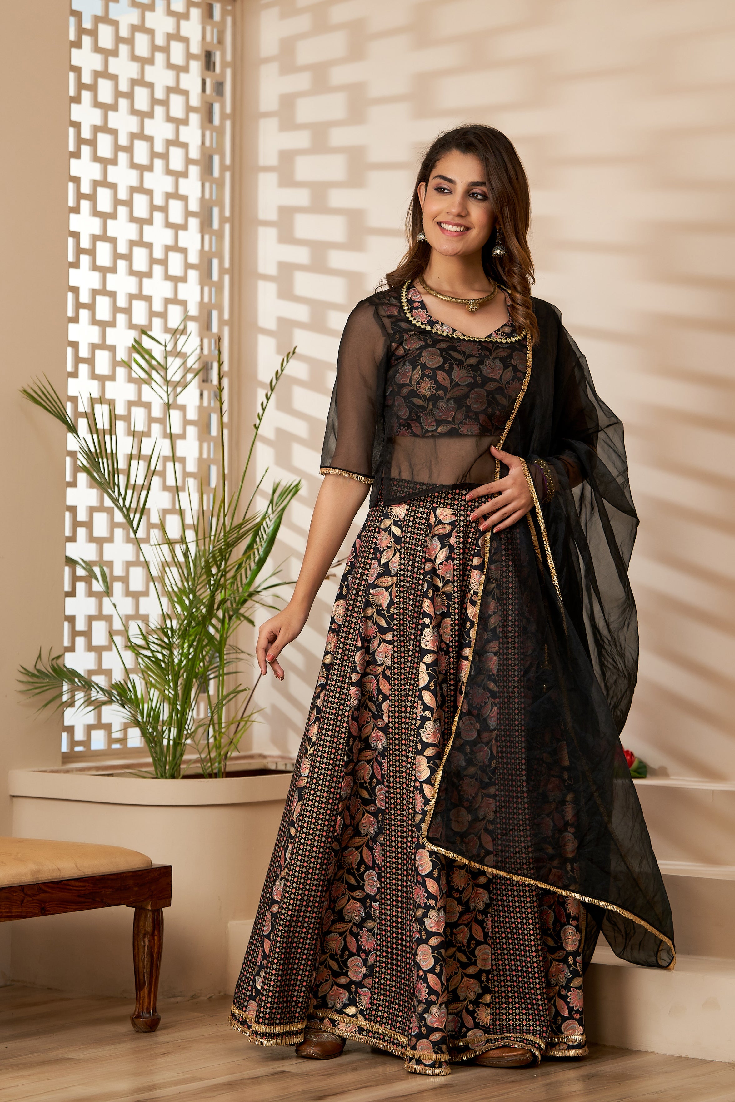 Off White Silk Woven Lehenga with Short Jacket - PCCCI2294 from...