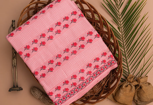 Blush Pink Premium Cotton Fabric - price per meter  (205DG1RFCT)