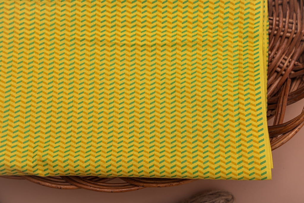 Lemon Yellow Premium Cotton Fabric - price per meter (221DG1RFCT)