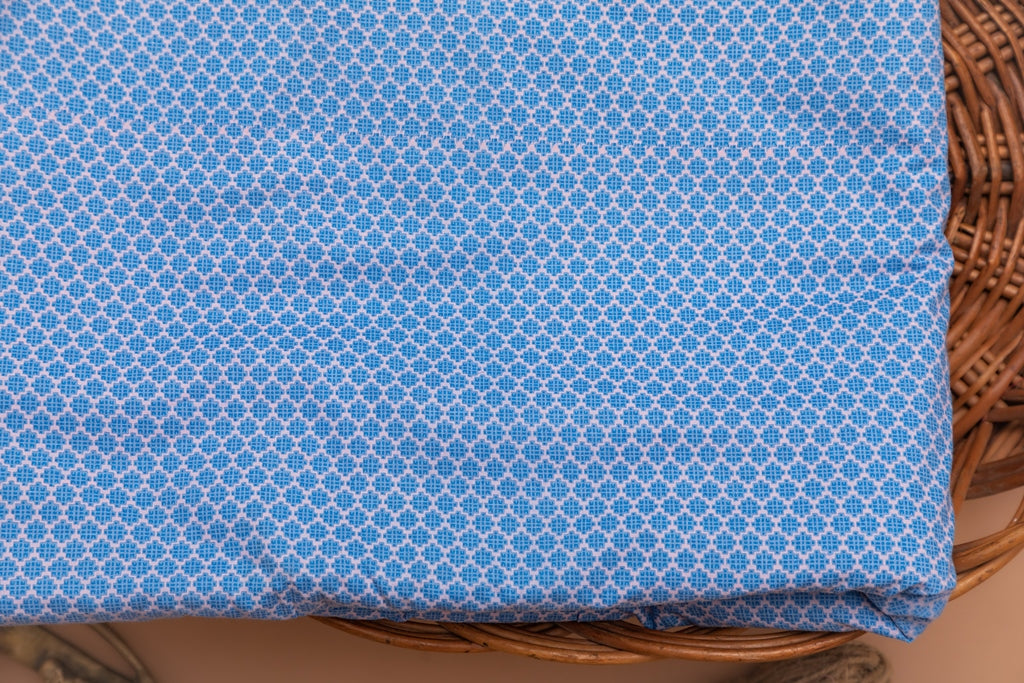Cornflower Blue Premium Cotton Fabric - price per meter  (235DG1RFCT)